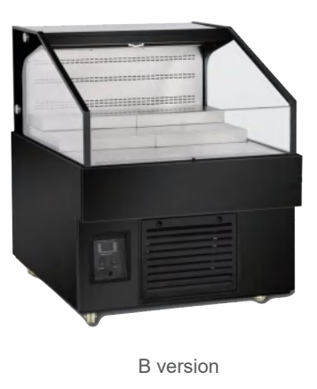 Open display cooler for surpermarket